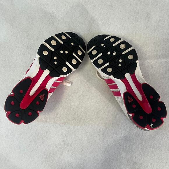 Adidas Trainers ART U42438 White w/ Pink stripe Women Size 8.5 - Picture 3 of 8